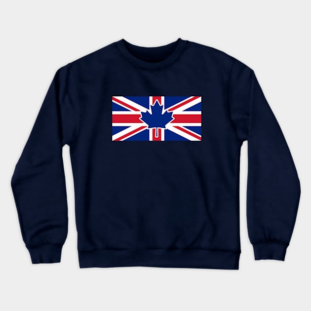 Canada - U.K. Flag Mashup 2 Crewneck Sweatshirt by phneep